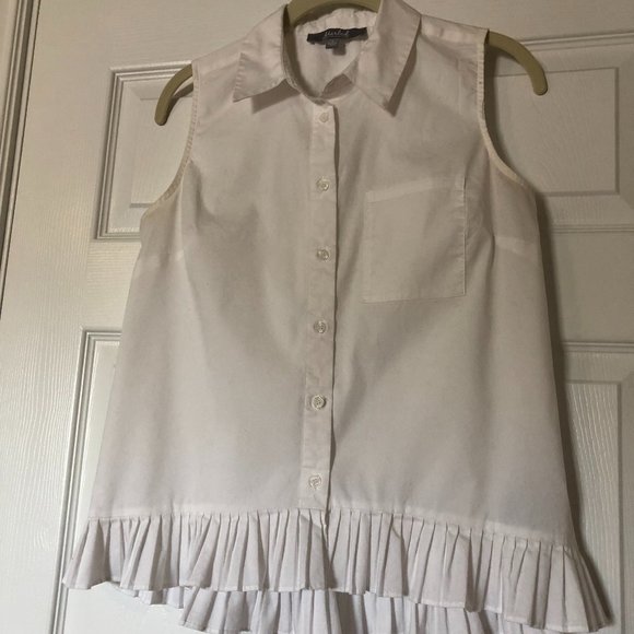 Marled Button Down Top main image 1